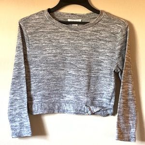 Forever 21 grey crop top
